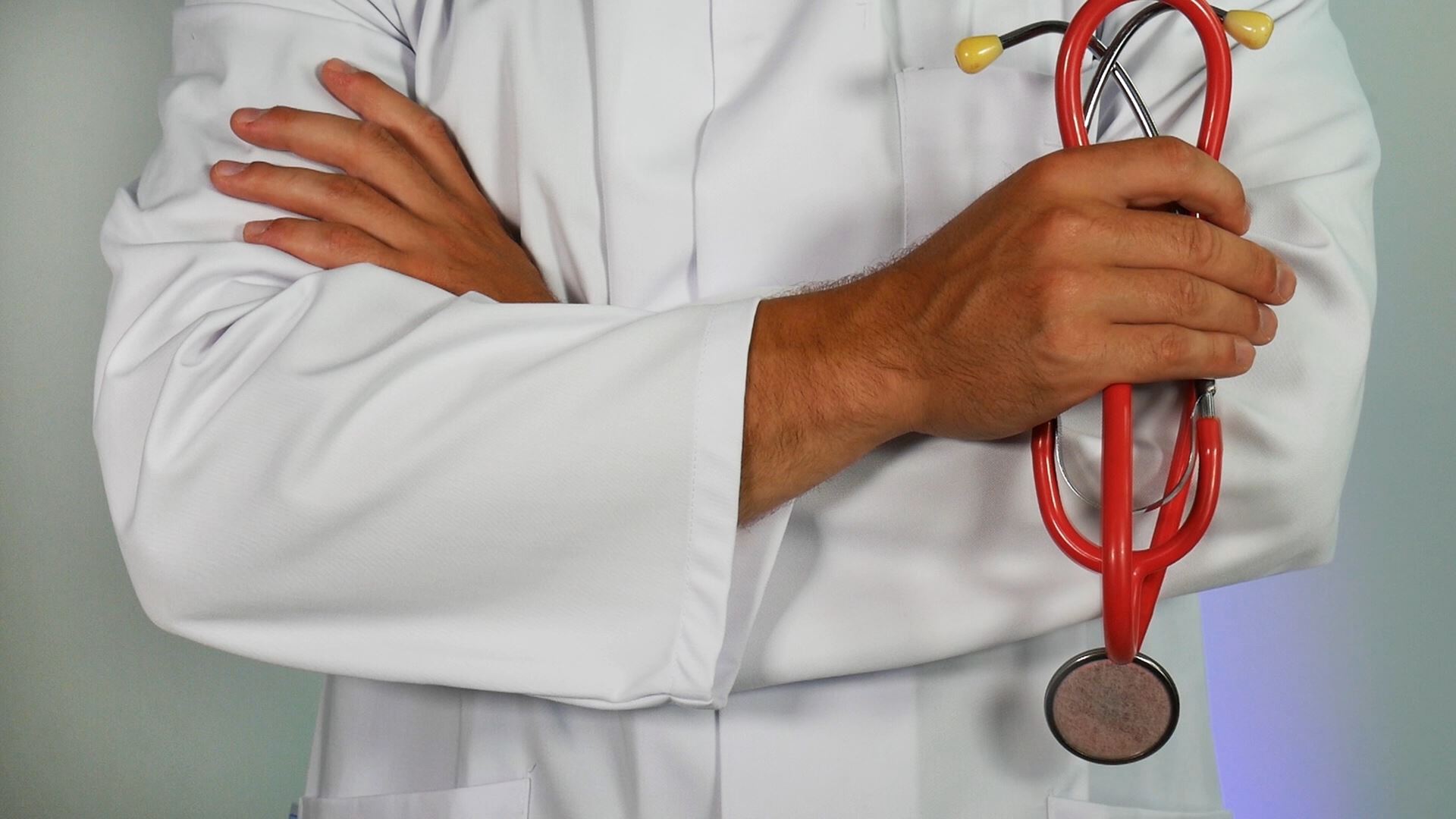 Man in a clinical coat